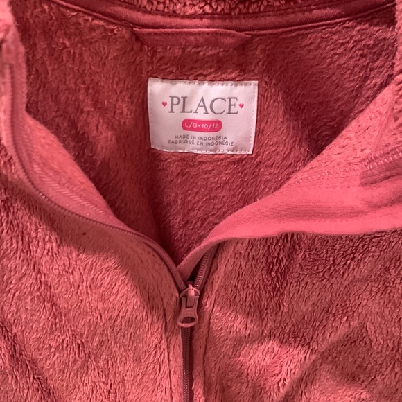 Girls Children’s Place Faux Fur Sweater Jacket - Picture 3 of 5